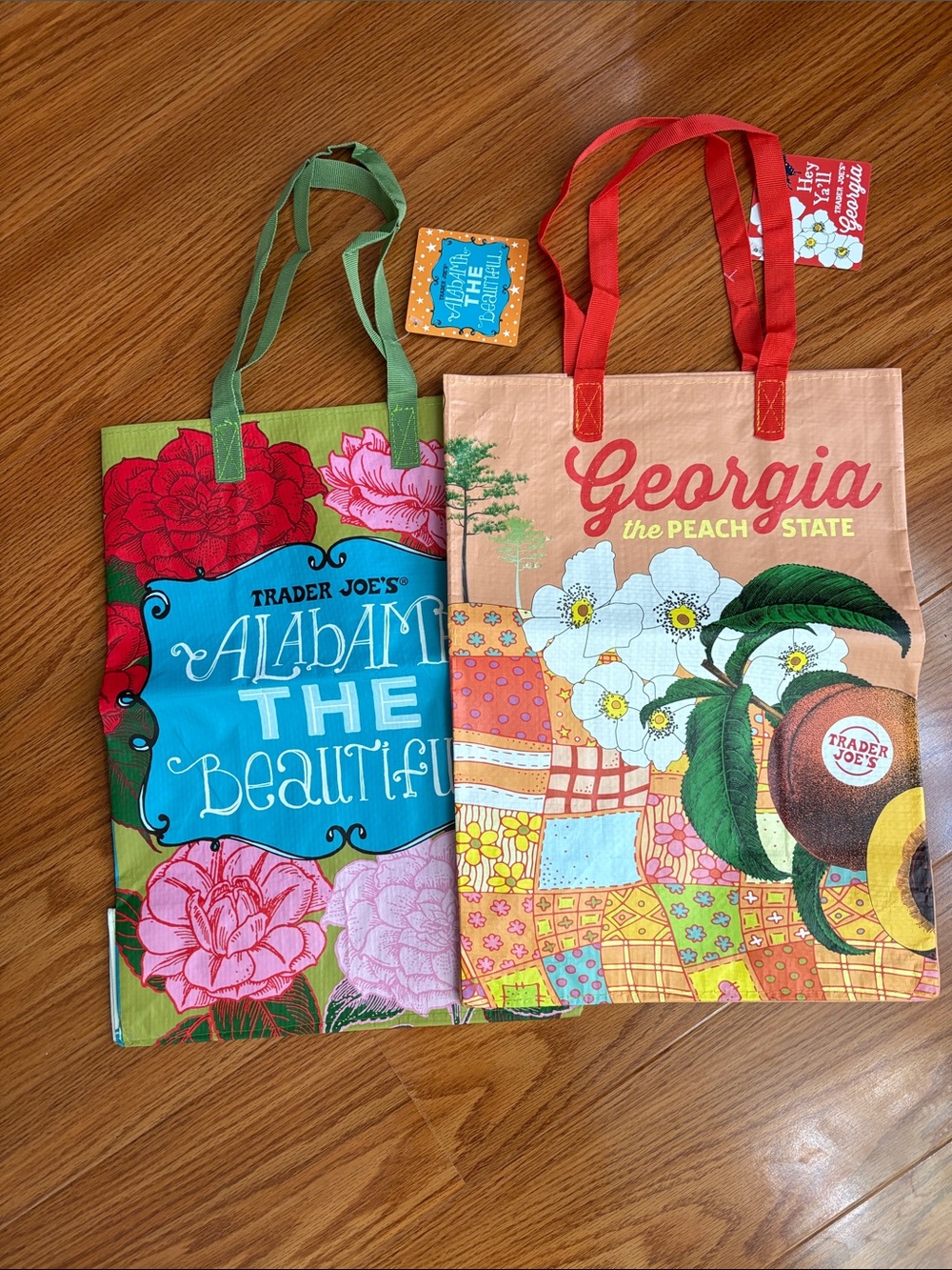 NWT Trader Joe’s Georgia & Alabama Tote Bags